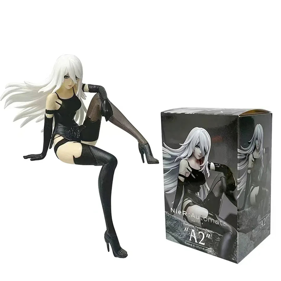 Nier Automata 2B Yorha No.2 Type B Figure - 15cm SEGA Chokonose PVC Anime Collectible Model Toy