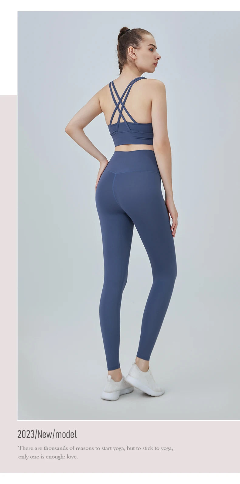 2-Piece Women’s Yoga Tracksuit – Pilates Fitness Set with Push-Up Sports Bra & Leggings for Gym Workout