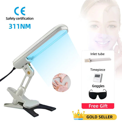 311nm UVB Phototherapy Lamp – Narrow Band UV Light Therapy Device for Vitiligo & Psoriasis Skin Treatment Instrument