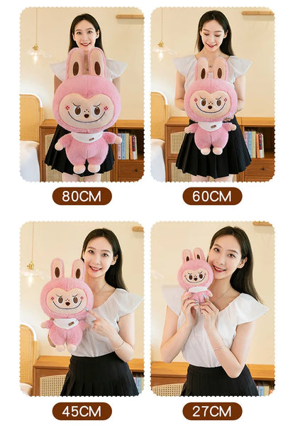 Rabbit Labubu Plush Toy — Cute Cartoon Soft Doll Pillow for Kids Gifts