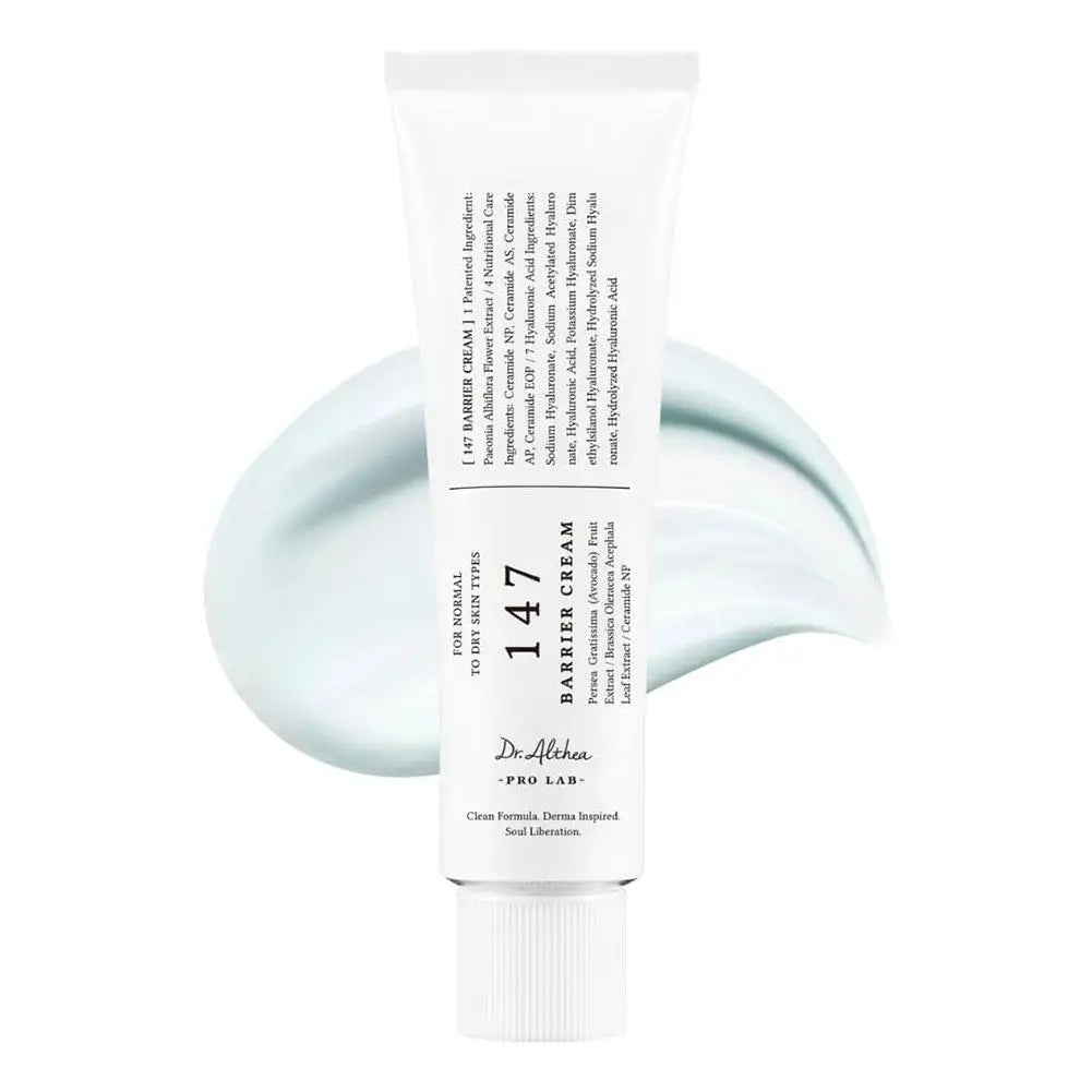 Dr.Althea 147 Barrier & 345 Relief Cream - Facial Moisturizer with Collagen, Centella Asiatica & Hyaluronic Acid