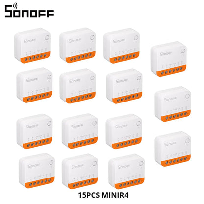 Sonoff Mini R4 Extreme WiFi Smart Switch - Two Way Remote Control Relay Module for Smart Home eWeLink App Alexa Google Assistant