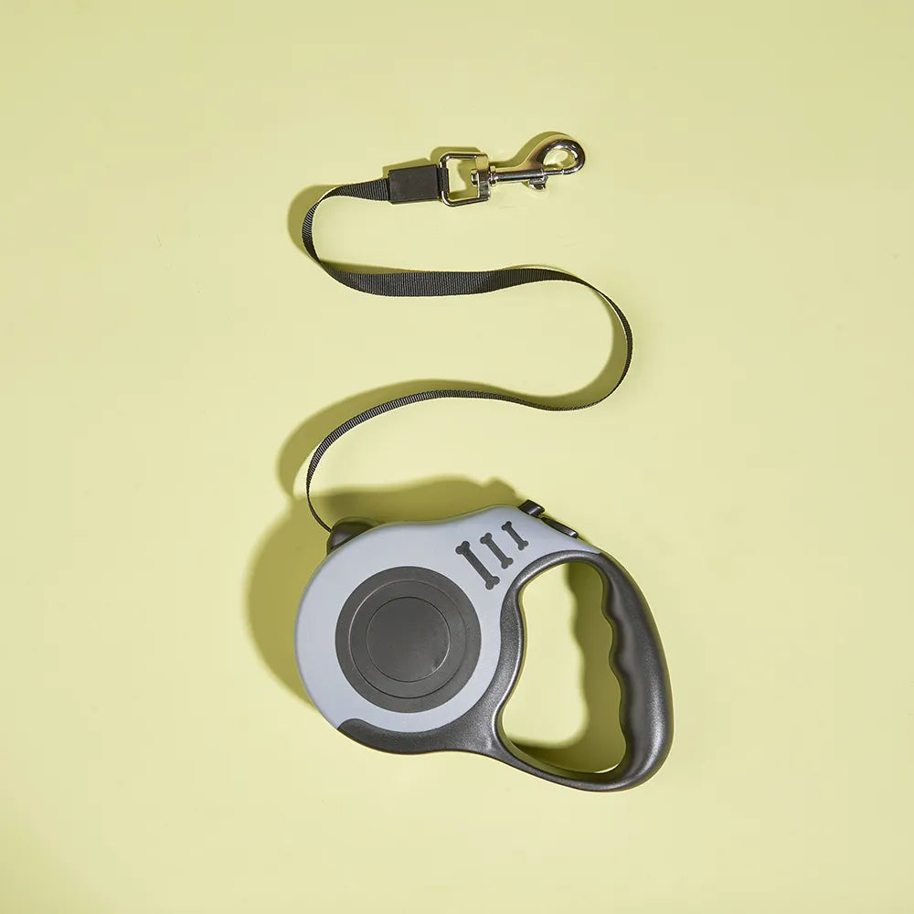 Premium 3m/5m Automatic Retractable Dog Leash for Small Dogs & Cats - Durable Nylon Lead for Outdoor Travel, Walking, and Hiking