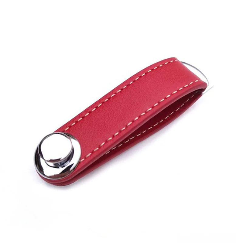Leather Car Key Pouch – Wallet Case & Key Organizer with Chain for Smart Keys