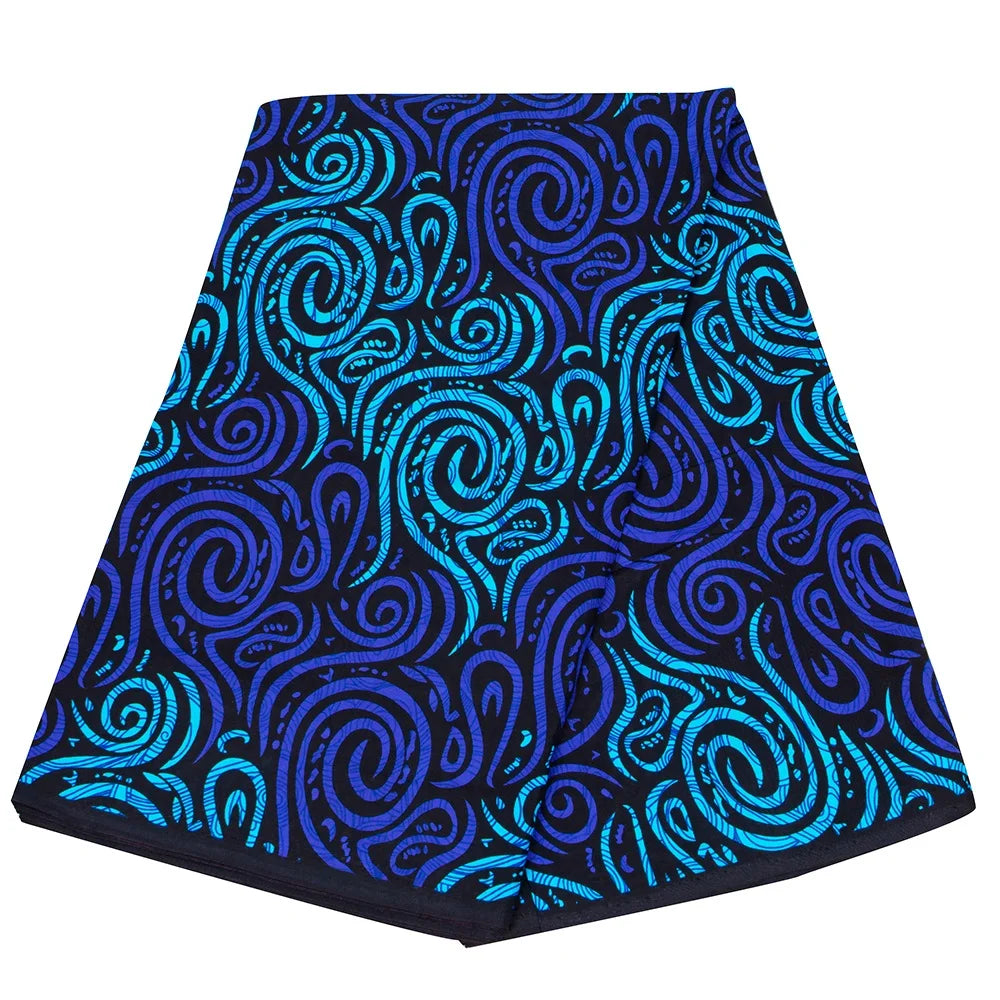 Bintarealwax Ankara Fabric - Wholesale Polyester Sewing Material for Women's Party Dresses FP6390
