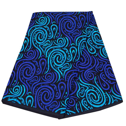 Bintarealwax Ankara Fabric - Wholesale Polyester Sewing Material for Women's Party Dresses FP6390