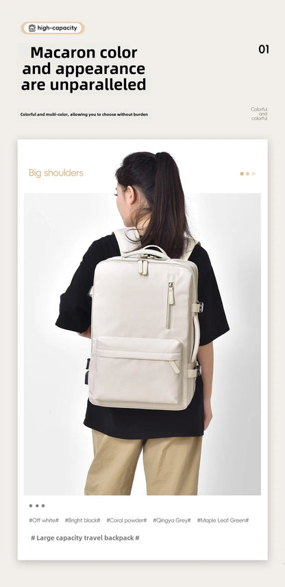 40x30x20 Cabin Backpack — Hand Luggage Laptop Bag for Airplane Travel, School, Men & Women