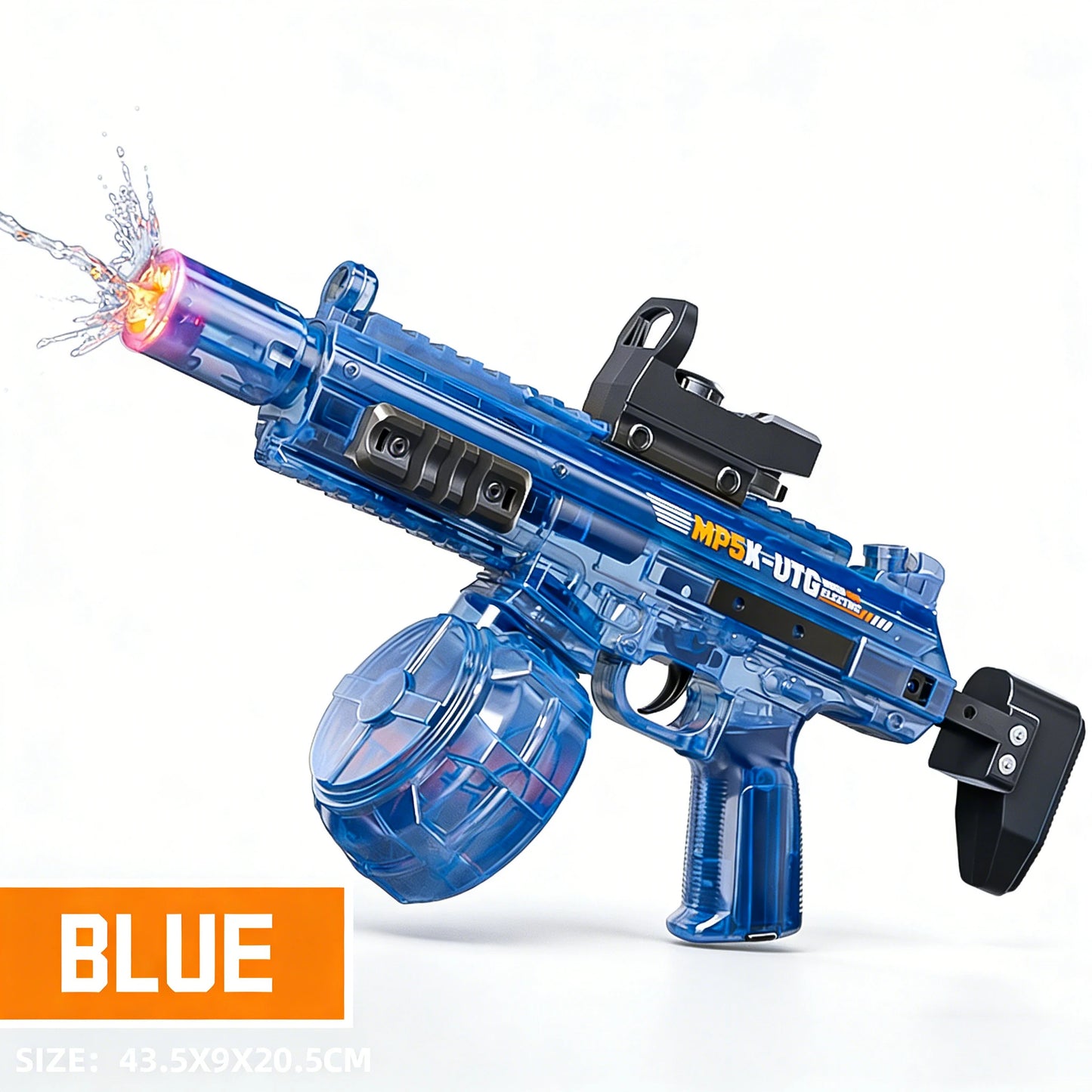 Electric Water Gun Toy - Automatic Sensor Light Recoil Simulation Outdoor Beach Toy for Kids