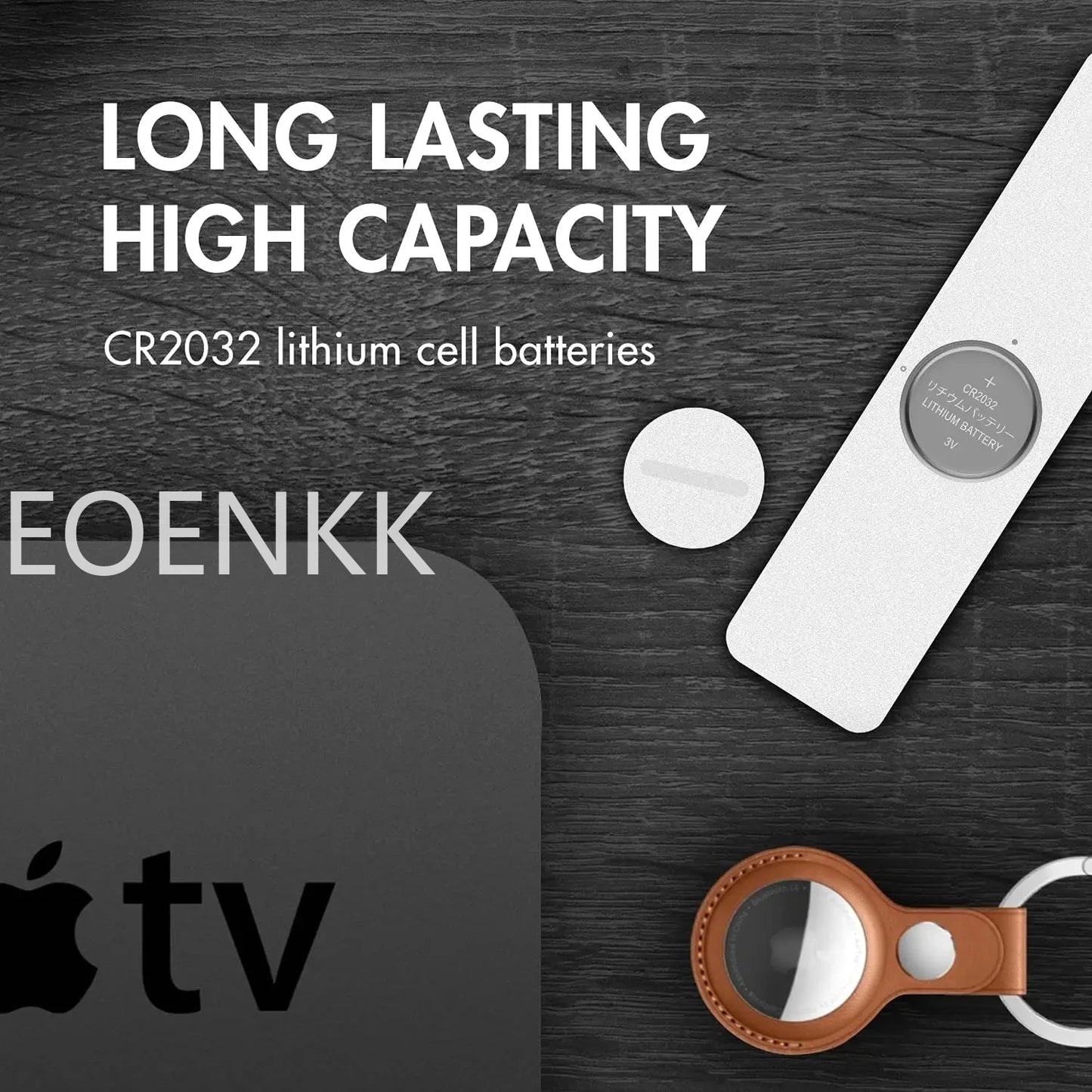 10PCS CR2032 Lithium Batteries – High-Capacity Button Cells for AirTag, Key FOBs, Watches, Calculators & More