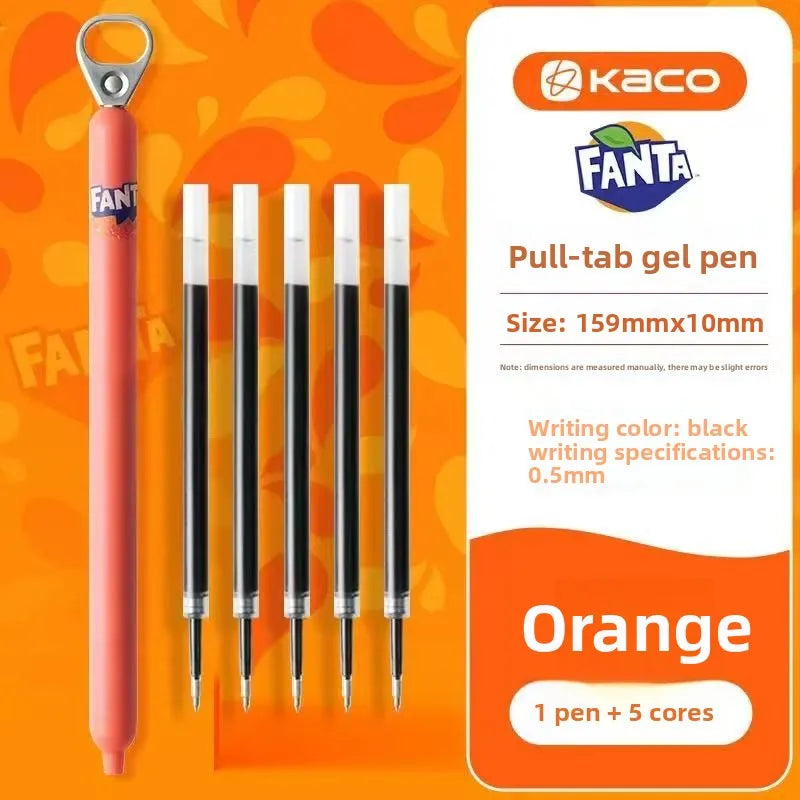KACO Lingyue Pull-Tab Gel Pens - Multi-Color Quick-Dry Smooth Writing Stationery Collection