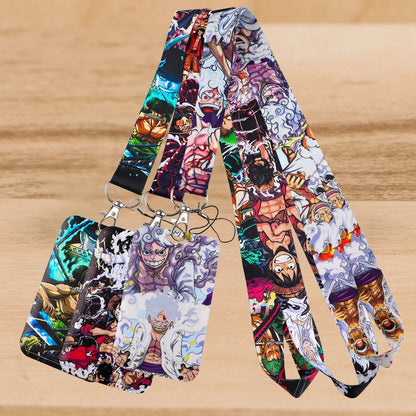 Zoro Anime Lanyard – Pirate Card Holder Neck Strap for Keys, ID, Phone, Badge, Cosplay Accessories & Gifts