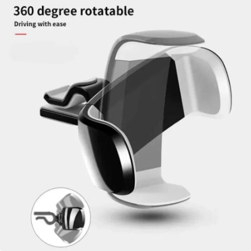 Universal 360° Car Phone Holder - Mini Air Vent Mount Stand for Smartphones