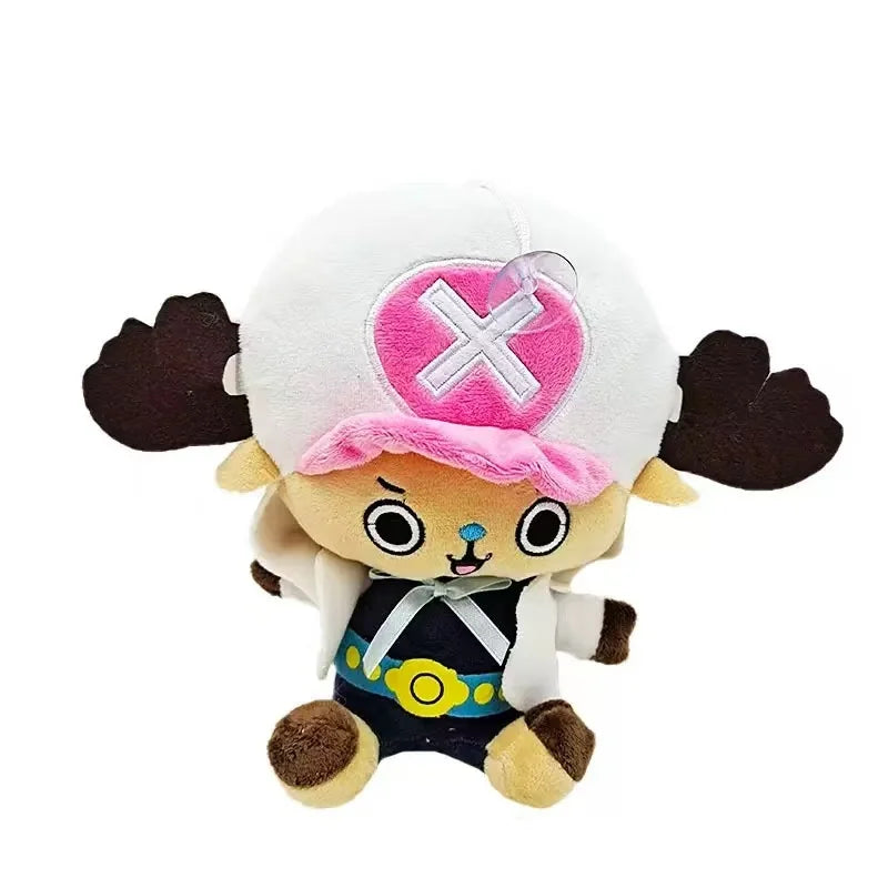 One Piece Anime Plush Toys - Luffy, Zoro and Chopper Stuffed Dolls, Cute Pendant Accessories and Holiday Gifts