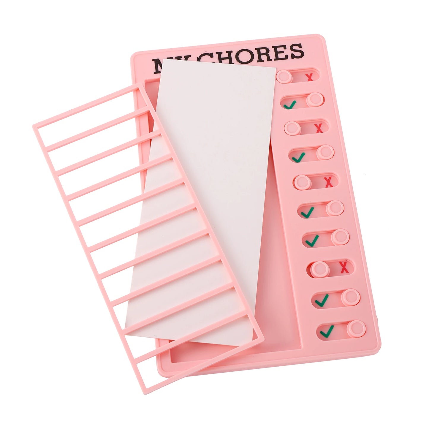 Reusable My Chores Checklist: Daily Planner Memo Board for Kids - Promote Responsibility & Self-Discipline with Chore Chart Behavior Card