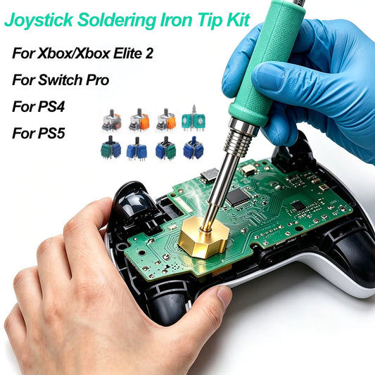 C245 Soldering Iron Tip Kit - Joystick Repair Tools for PS5, PS4, Xbox Series X|S, Xbox One & Nintendo Switch Controllers