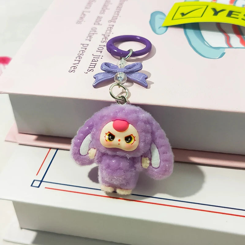 Kawaii Plush Keychain – Cute Aesthetic Bag Charm for Women, Wedding & Party Gifts
