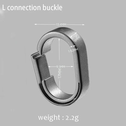 Titanium Alloy Quick Detach Keychain Ring - Mini EDC Car Key Connector Buckle & Key Ring Accessory