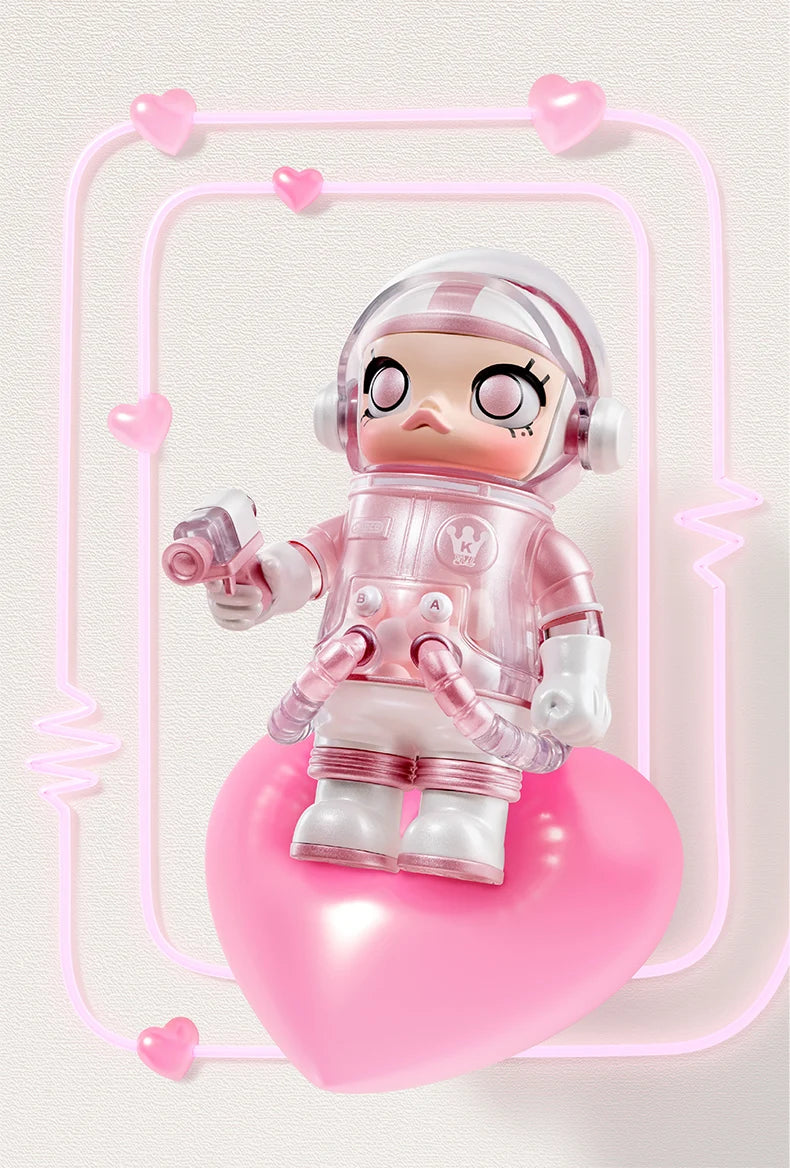 Popmart Mega Space Molly 100% Anniversary Series — 4th Gen Blind Box Collectible Action Figure Toy, Mystery Gift Model