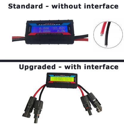 Digital Watt Meter 150A 200A 300A LCD Power Analyzer - Solar Panel & Electrical Voltage Monitor