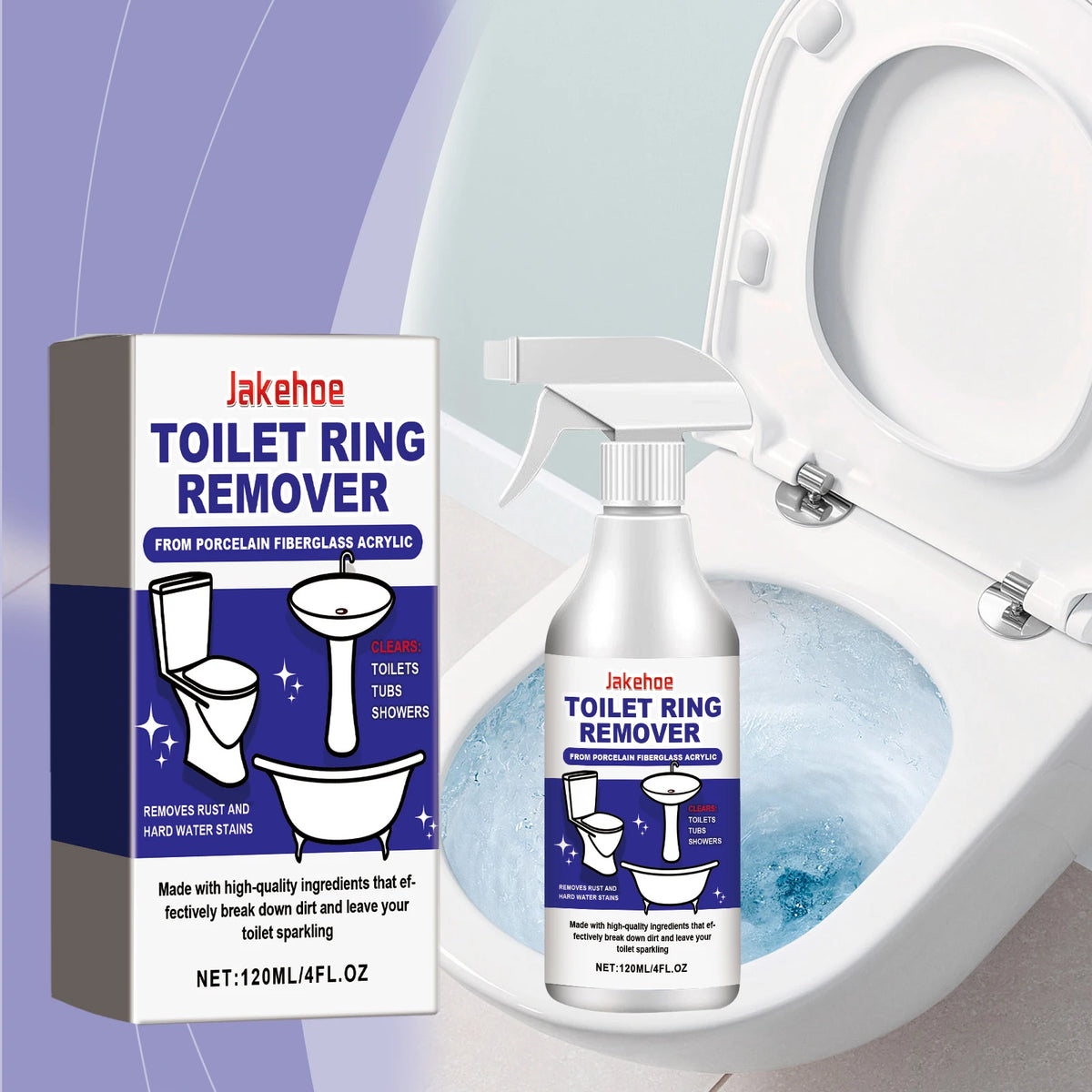 Toilet Foam Cleaner - Powerful Descaling Agent for Removing Urine Stains, Eliminating Odors and Restoring Toilet Shine