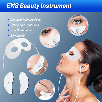 Electric EMS Eye Massager - Facial Muscle Stimulator with Anti-Wrinkle Lifting, Skin Care for Dark Circles and Fatigue Relief