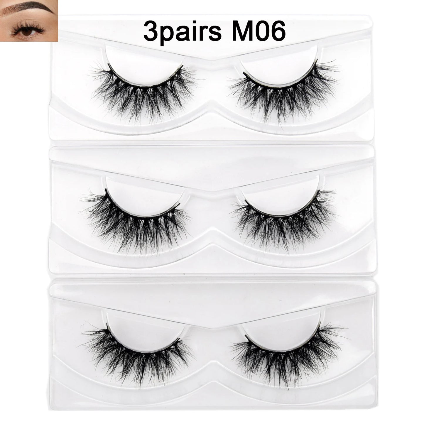 Visofree 13mm 3D Mink Eyelashes – Natural Long Handmade Cruelty-Free False Lashes for Makeup G04