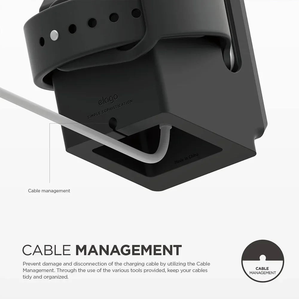 Retro Computer Silicone Apple Watch Charging Stand - Desktop Dock Holder for Apple Watch Series 1–7