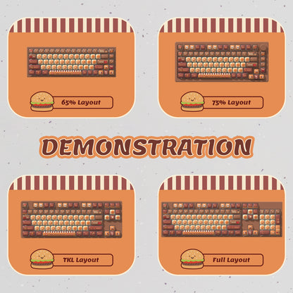 125-Key MOG Profile PBT Keycap Set - Cute Rounded Dye-Sublimation Keycaps for Cherry MX Keyboards