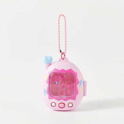 My Little Pony Glowing Electronic Pet Keychain - Cute Light-Up Bag Pendant with Lock Buckle and Collectible Charm