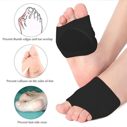 Metatarsal Pads 2pcs: Forefoot Gel Insoles for Ball of Foot Pain Relief - Soft Cushion Support for Women and Men
