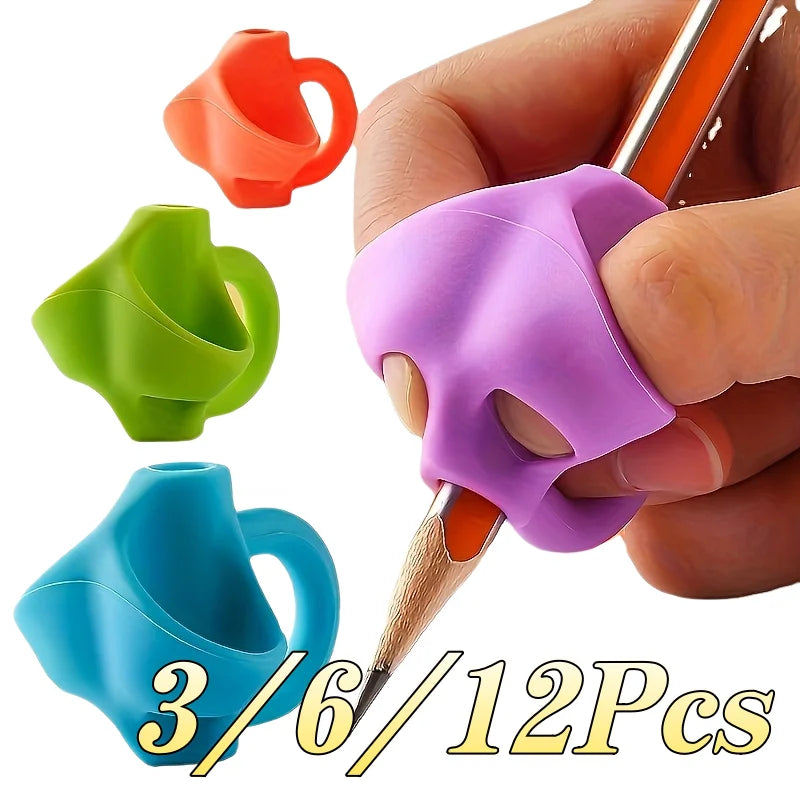 Children’s Silicone Pencil Grip - Writing Posture Corrector and Handwriting Aid for Students