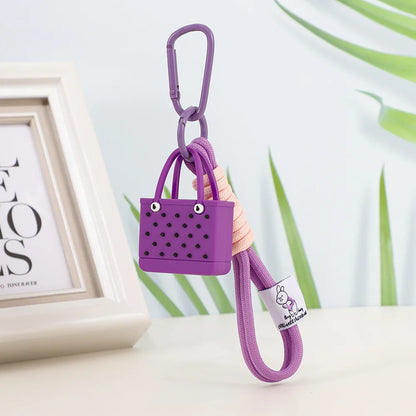 Fashion Beach Bag Keychain Pendant – Women's Bogg Bag Charm, Simulation Design, Wallet Accessories for Keys