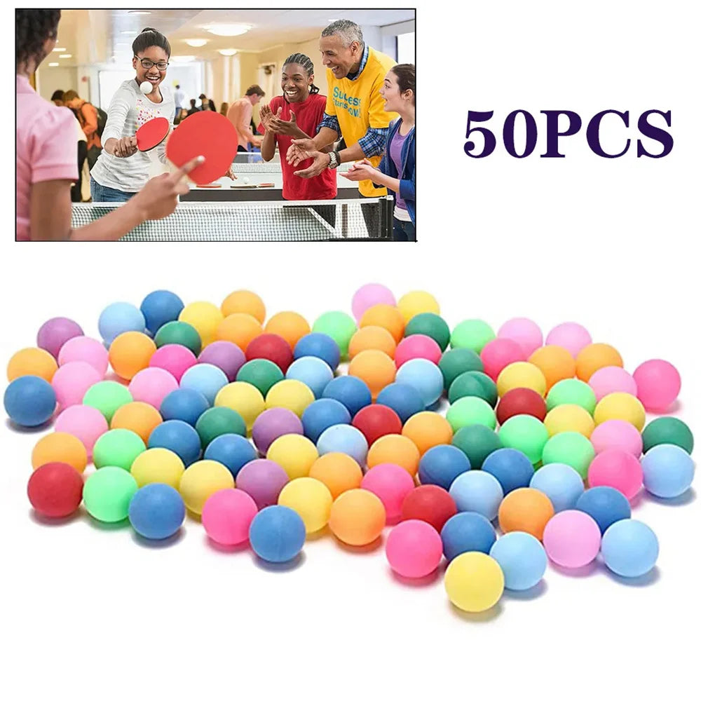 Colored Ping Pong Balls – 10/25/50pcs 40mm Entertainment Table Tennis Balls