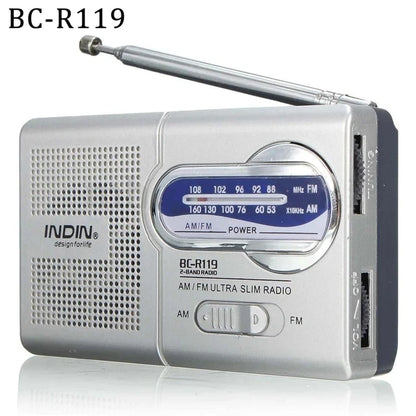 BC-R119 AM/FM Battery Operated Portable Radio – Best Reception, Long-Lasting for Emergency, Hurricane, Running & Home Use
