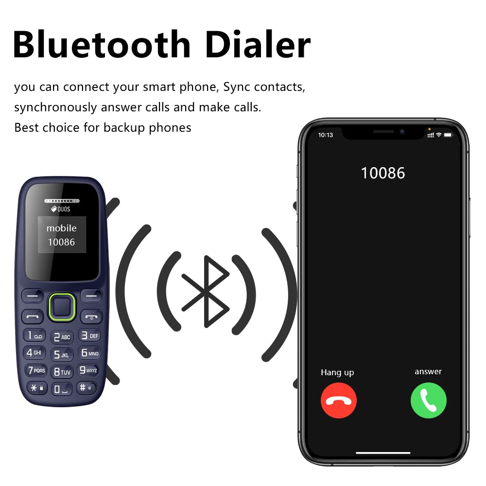 SERVO BM310 Mini Mobile Phone – Dual SIM, Call Recording, Magic Voice, Blacklist, MP3 Player, 2G Tiny Button Cellphone