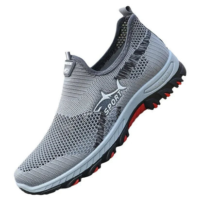 Men’s Summer Breathable Mesh Sneakers – Lightweight Casual Sports Shoes for Comfort Walking, Free Shipping Footwear