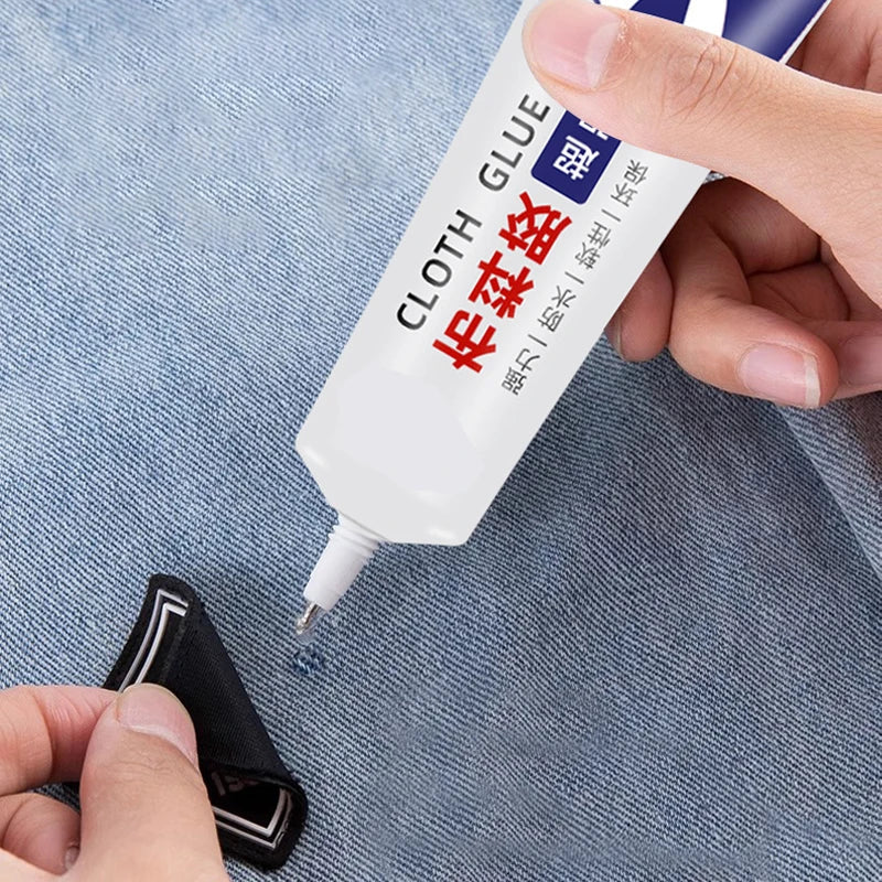 Fabric Glue Quick-Dry Adhesive — Clear Waterproof Strong Glue for DIY Cloth, Fiber, Jewelry, Crafts, and Leather Patching