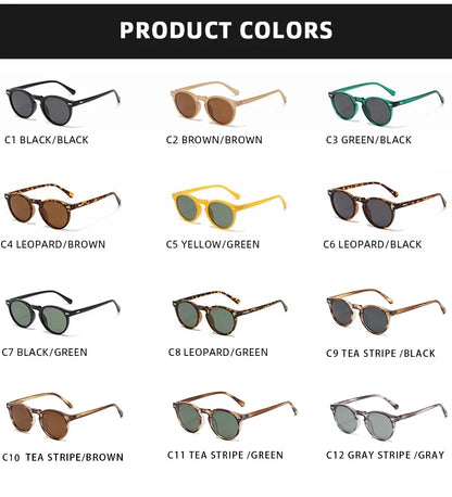 Retro Polarized Sunglasses — Small Round Vintage Shades for Men & Women