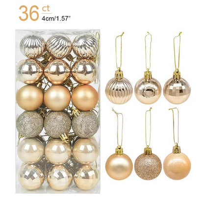 Christmas Ball Ornaments – Hanging Tree Pendants for Xmas, Home Decor, 2026 New Year & Holiday Gifts