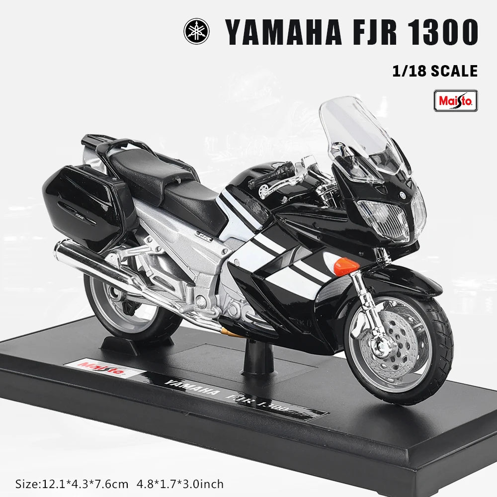 Maisto 1:18 Alloy Motorcycle Model – Yamaha MT-07/MT-10, Ducati, Kawasaki, KTM, Suzuki, BMW