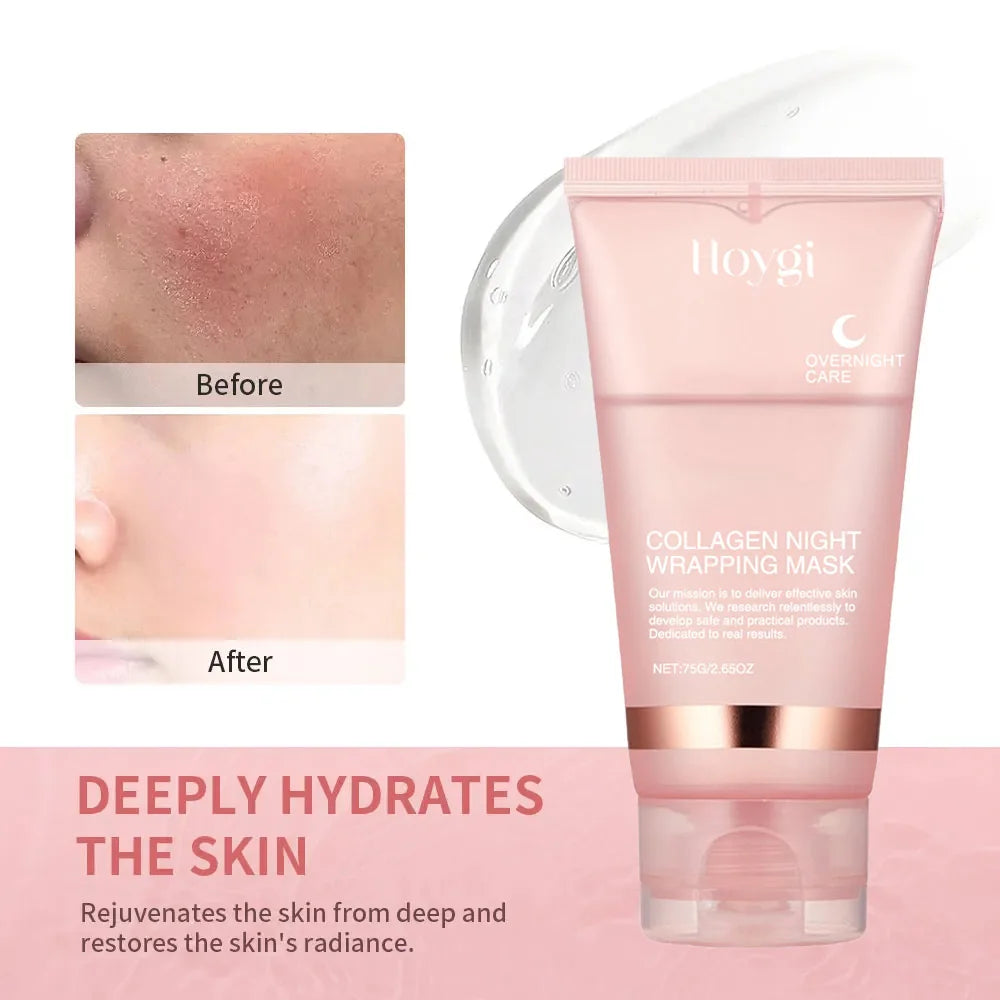Overnight Collagen Peel-Off Mask Set – Night Mask for Deep Moisturizing