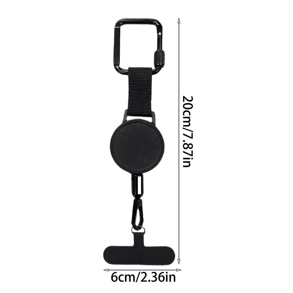 Retractable Anti-Theft Phone Holder — Cellphone Lanyard Strap with Belt Clip, Smartphone Safety Tether for Travel
