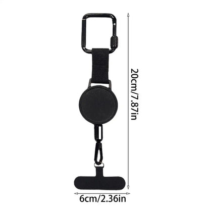 Retractable Anti-Theft Phone Holder — Cellphone Lanyard Strap with Belt Clip, Smartphone Safety Tether for Travel