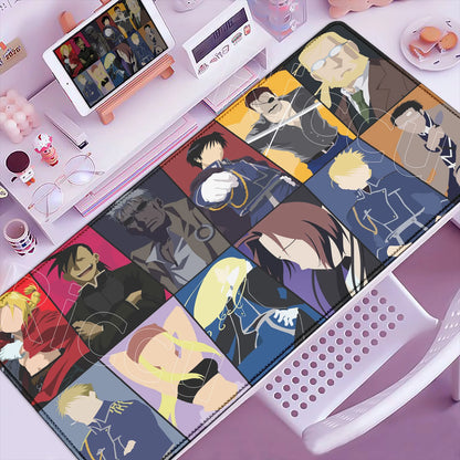 Fullmetal Alchemist XXL Gaming Mouse Pad – Large Anti-Slip Keyboard Desk Mat for Home & Office
