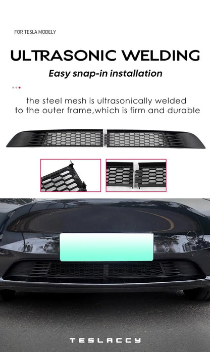 Tesla Model Y 2020-2024 Lower Bumper Anti-Insect Net – Dustproof Front Vent Grille Cover
