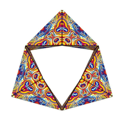 Magic Infinite Cosmic Shasibo Cube — Magnetic Fidget Puzzle Toy, Changeable Anti-Stress Flip Cubic Cube