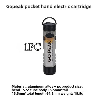 GOPEAK Mini LED Keychain Flashlight – Portable Pocket Clip Light for Outdoor Use, Emergency, Camping & Disaster Relief