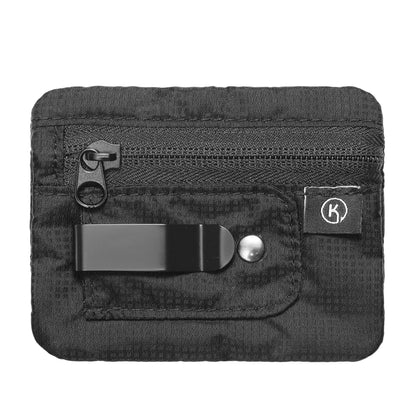 Men's Mini Credit Card Wallet & ID Holder - Slim Zipper Wallet with Coin Pocket