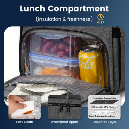 Insulated Lunch Cooler Backpack – Large Capacity Waterproof Picnic & Travel Bag for Outdoor Camping, Multifunctional Food Storage Pack