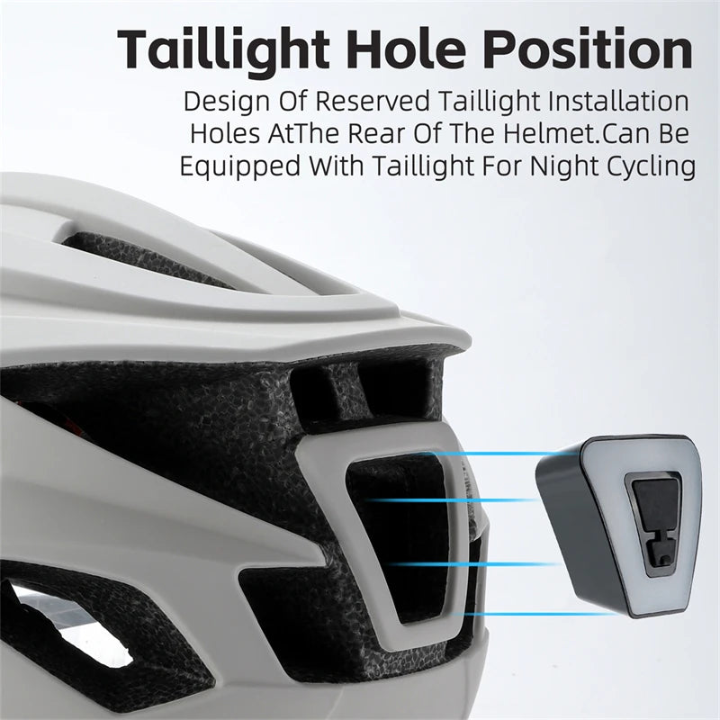 WEST BIKING LED Helmet Safety Light - USB Type-C Rechargeable Flashing Light for 0708100, 0708113 & 0708115 Bicycle Helmets